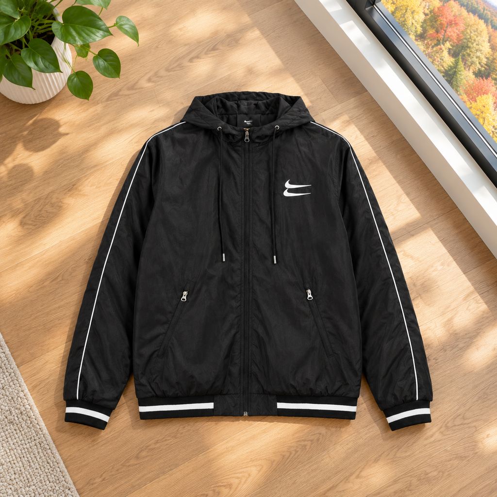 کاپشن دو نایک مشکی مردانه مدل Sina